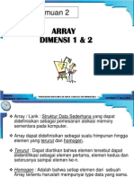  Array Dimensi 1 & 2