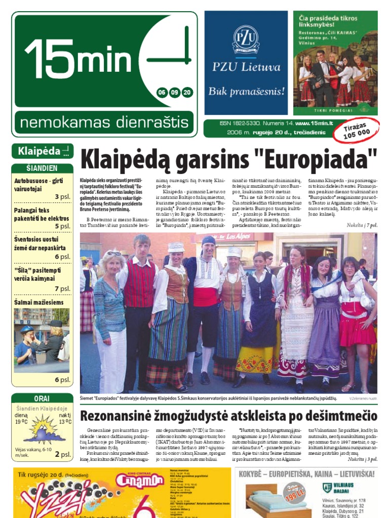 15min Klaipėda 2006-09-20 | PDF