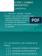 Variacion y Cambio Lingüistico PDF