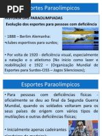 Histórico dos jogos Paraolímpicos