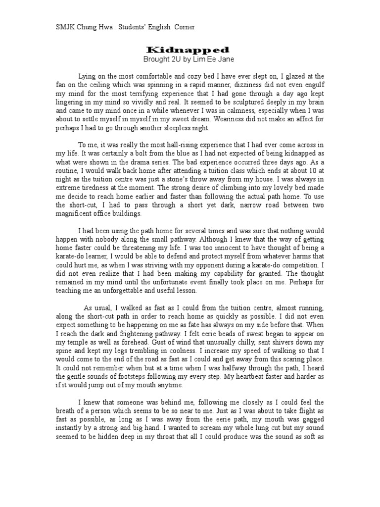 What do kidnappers do to their victims image