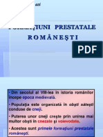 Formatiuni Prestatale Romanesti