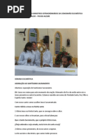 HORA SANTA COM OS MINISTROS EXTRAORDINÁRIOS DA COMUNHÃO EUCARÍSTICA PARÓQUIA SÃO GERALDO