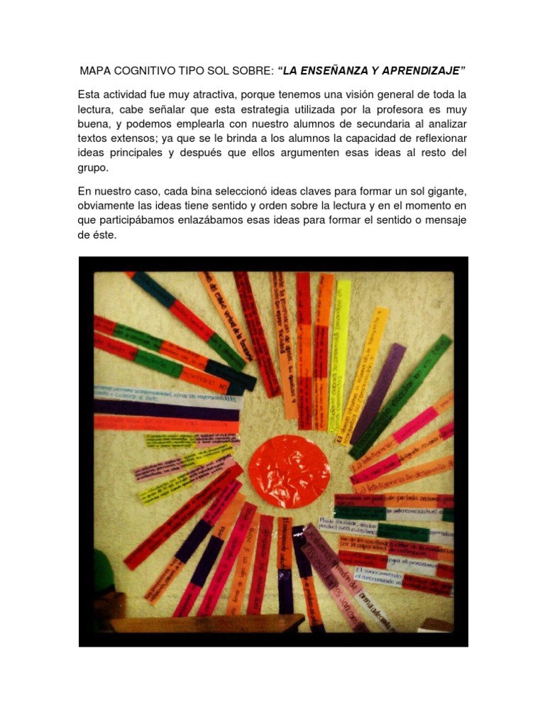 Mapa Cognitivo Tipo Sol. | PDF