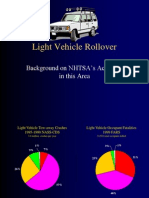 Light Vehicle Rollover: Background On NHTSA's Activities in This Area