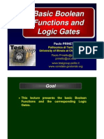 Basic Boolean Functions and Logic Gates