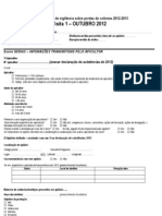 4.projeto - Piloto.sobre - Perdas.de - Colónias - Questionário - Outubro - 2012