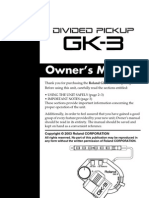 Owner's Manual: GK-3 - e.book 1 ページ ２００９年１１月１０日 火曜日 午前９時２分