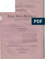 Manual de Caça aos Maçons da Igreja Católica - 1886 - Original