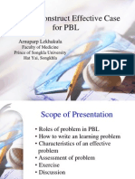 How To Construct Effective Case For PBL: Arnuparp Lekhakula