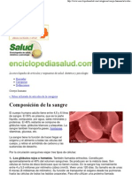 Enciclopedia Salud - Composición de La Sangre