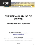 Download The Use and Abuse of Power The Sage versus the Psychopath by Noosphere Biosphere SN150214672 doc pdf