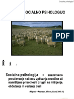 1 Uvod V Socialno Psihologijo