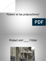Robert Et Les Prepositions