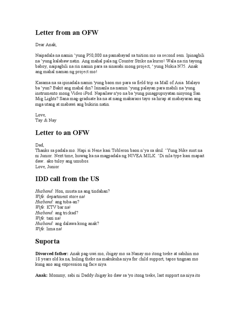 OFW Jokes | PDF