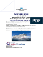 Norwegian Cruise Line Sale