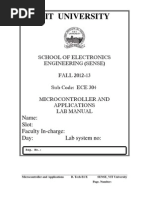 MC 8051 Lab Manual 2012