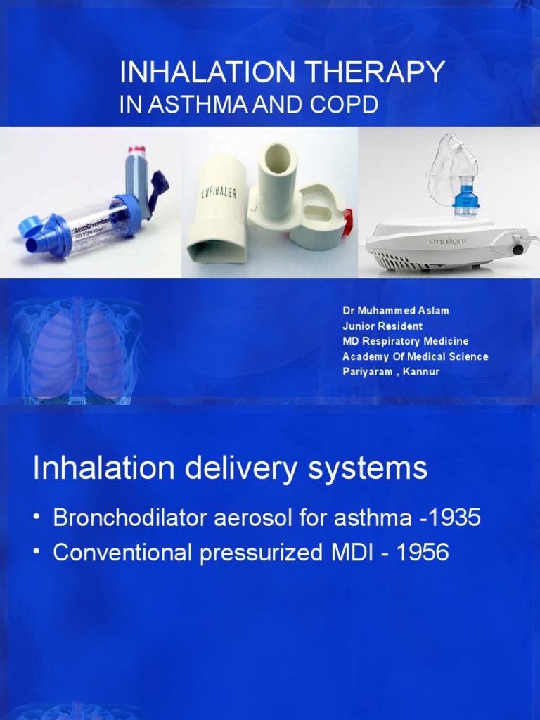 Inhalation Therapy in Asthma and Copd Drugs Medicine