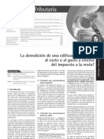 1 - 14682 - 24385 La Demolicion de Una Edificacion Afecta Al Costo o Gasto A Efectos Del Impuesto A La Renta