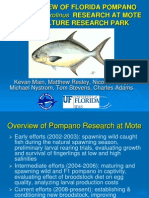 An Overview of Florida Pompano Trachinotus Carolinusresearch at Mote