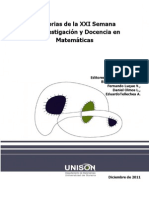 Memorisa de Investigación y Diocencia en Matemáticas