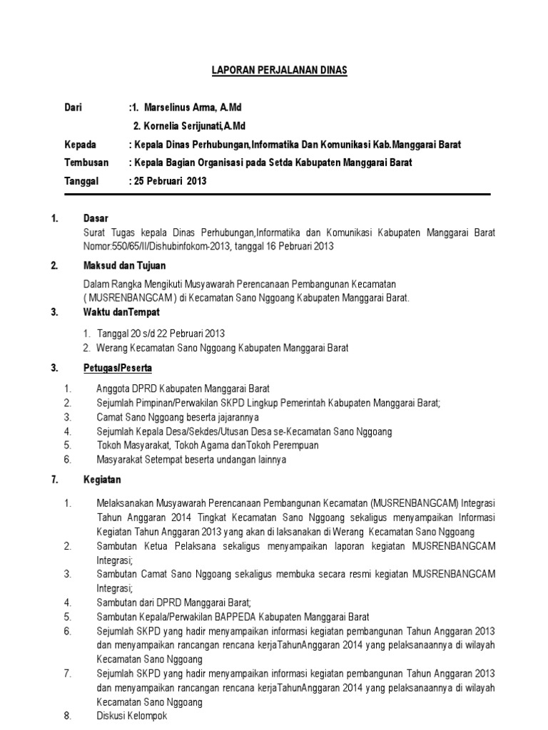 Contoh Laporan Perjalanan Dinas 2022 Form 1040 Es - IMAGESEE