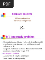 3.6 the Knapsack Problem