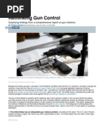 Rethinking Gun Control