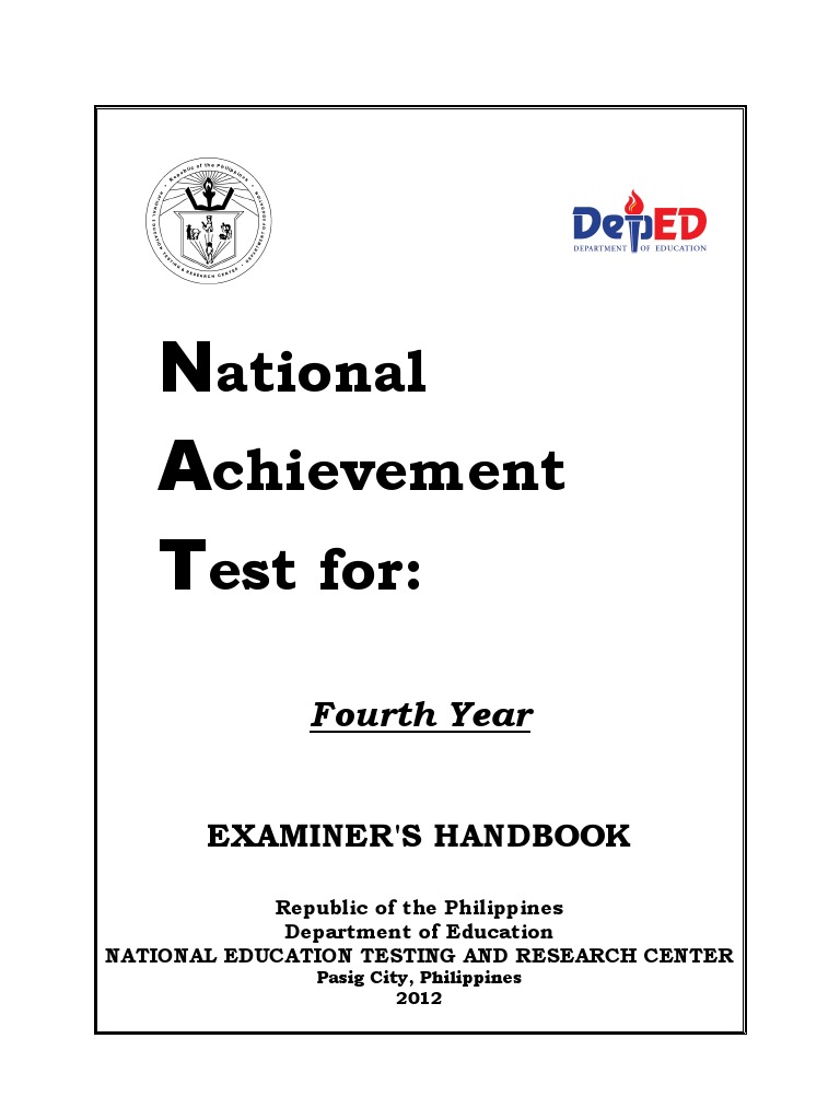 National Achievement Test Guide | PDF | Language Arts & Discipline