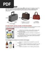 Cabin Baggage Requirement