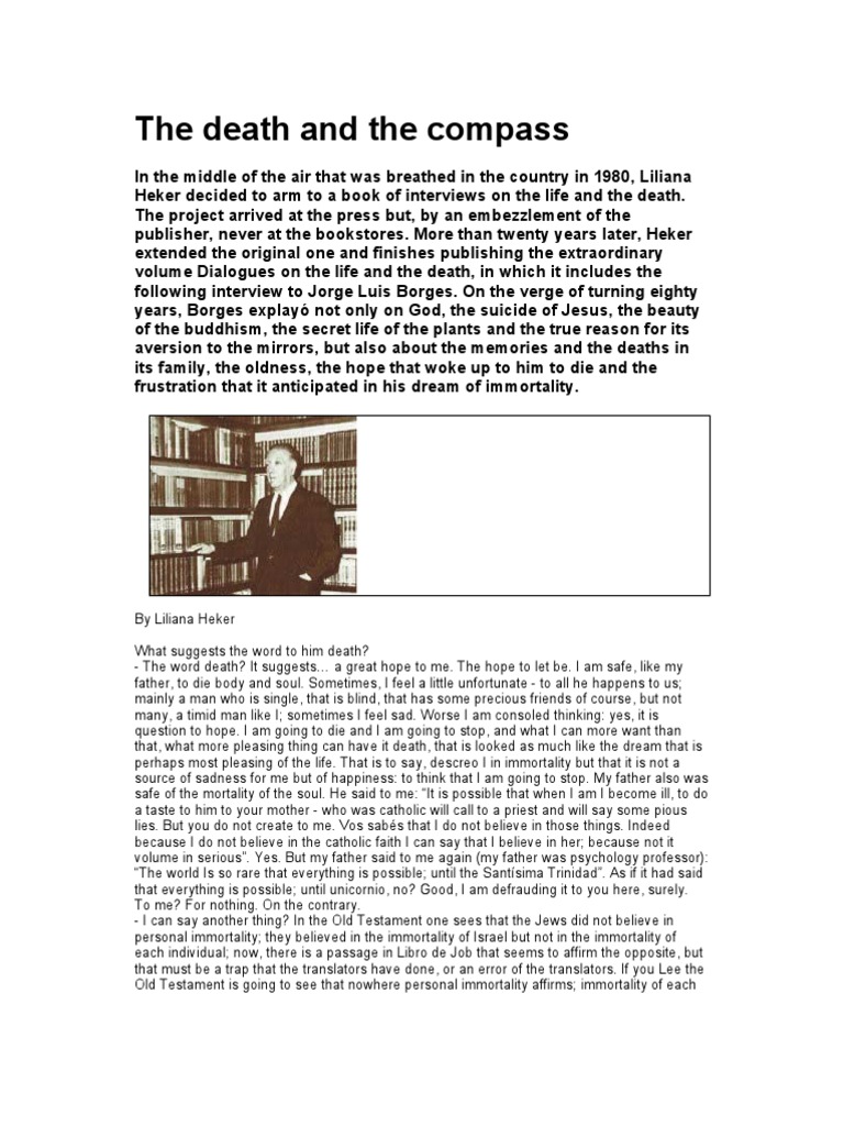 The Death and The Compass | PDF | Soul | Immortality