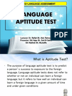 Language Aptitude Test