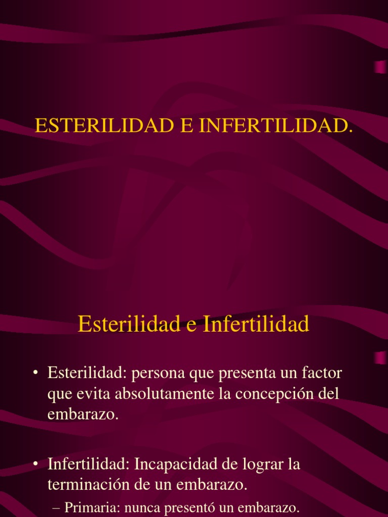 Esterilidad e Infertilidad Esterilidad Anatomia sexual