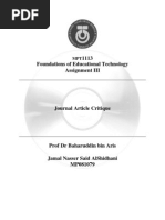 Download Contoh 1 Journal Article Critique - Jamal Oman 2009 by Adrian Loh SN150320391 doc pdf