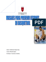 Trabajo de Masaje en Lesiones Producto Del Basquetbol