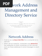 Network Address Management and Directory Service