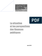 Rapport Situation Perspectives Finances Publiques 2013