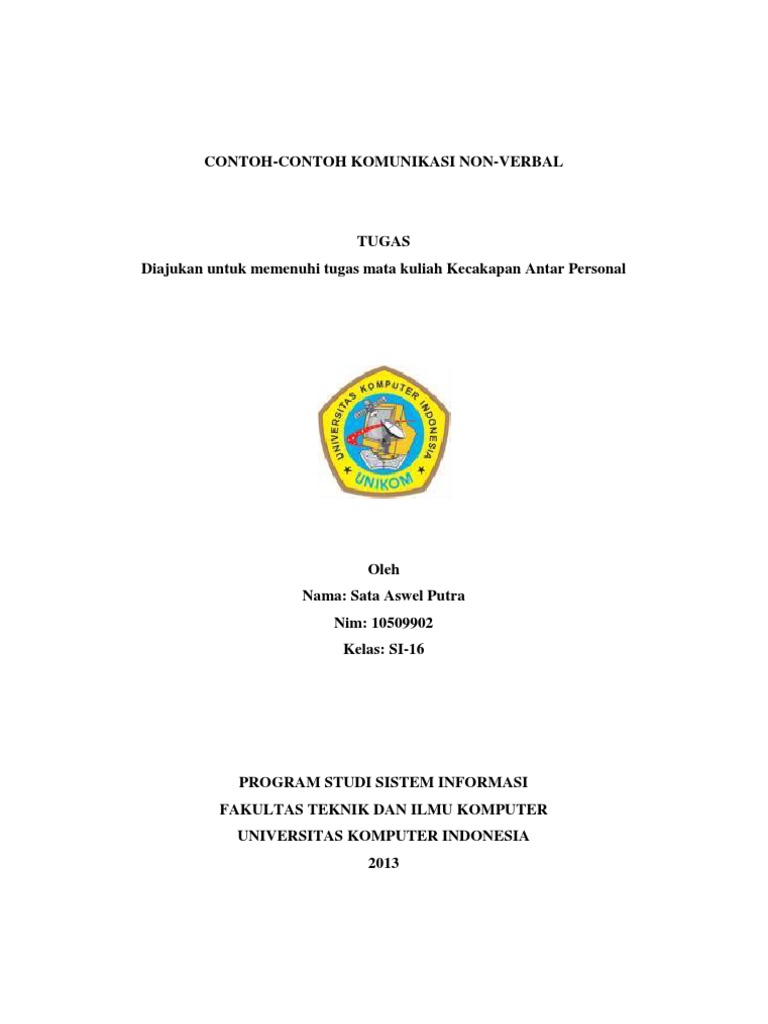 Contoh Komunikasi Non Verbal