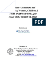 Situation Assessment and Analysis of Women, Children & Youth of Different Red Light Areas in The Districts of Bihar
