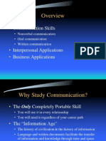 Communication Skills: - Nonverbal Communication - Oral Communication - Written Communication