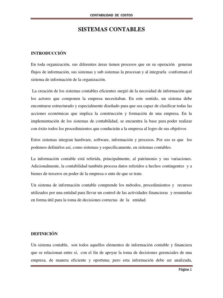 Sistemas de Información Contable | PDF | Contabilidad | Toma de decisiones