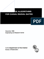 Discharge Algorithms For Canal Radial Gates