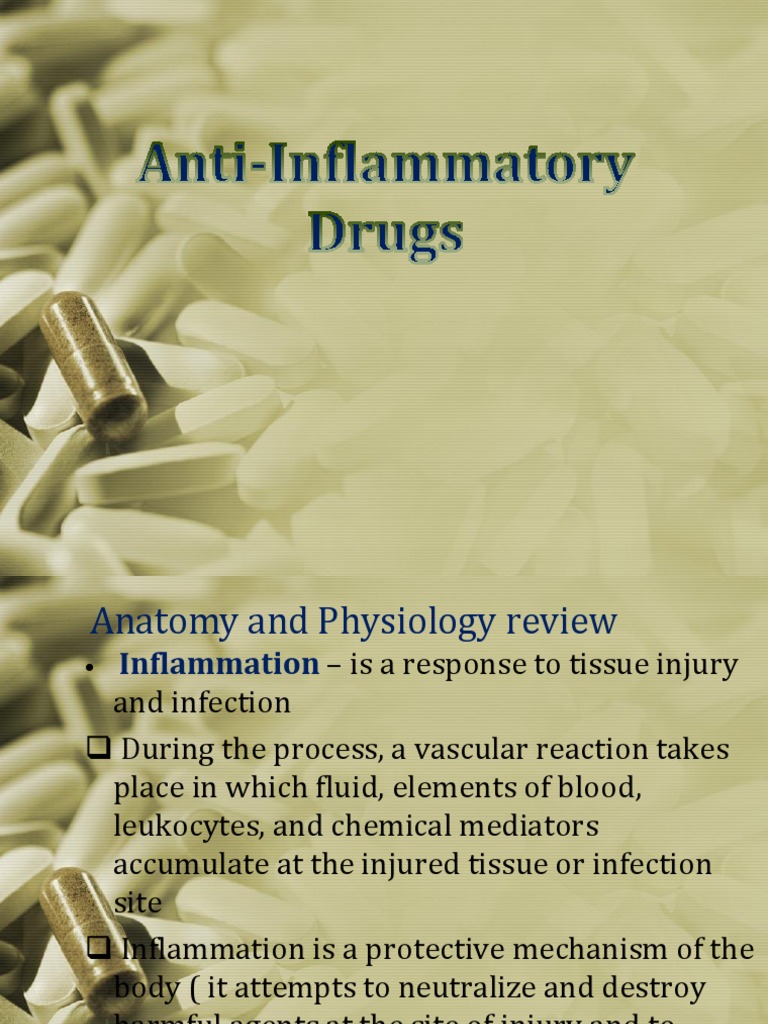 Anti Inflammatory PDF Nonsteroidal Anti Inflammatory Drug Aspirin