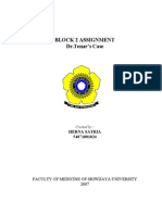 Block 2 Assignment DR - Tenar's Case: Faculty of Medicine of Sriwijaya University 2007