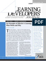 Six Principles of Effective E-Learning: What Works and Why