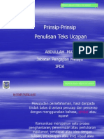 Prinsip Teks Ucapan Perlis