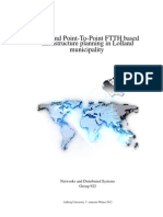 PON and Point-To-Point FTTH Based Infrastructure Planning in Lolland Municipality