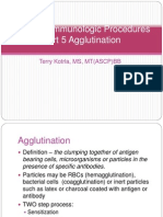 Basic Immunologic Procedures Part 5 Agglutination: Terry Kotrla, MS, MT (ASCP) BB