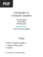 Introduction To Computer Graphics: Torsten Möller TASC 8021 778-782-2215 WWW - Cs.sfu - Ca/ Torsten