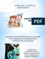 Registro Civil y Leyes Maternidad